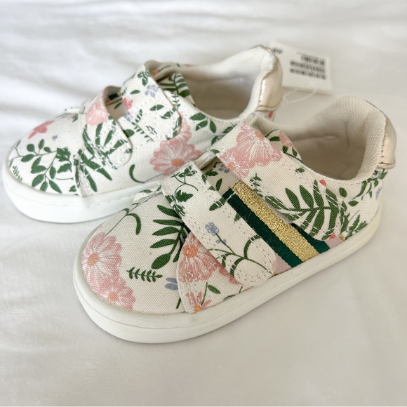 Floral Velcro Slip On Shoes - Picture 1 of 4